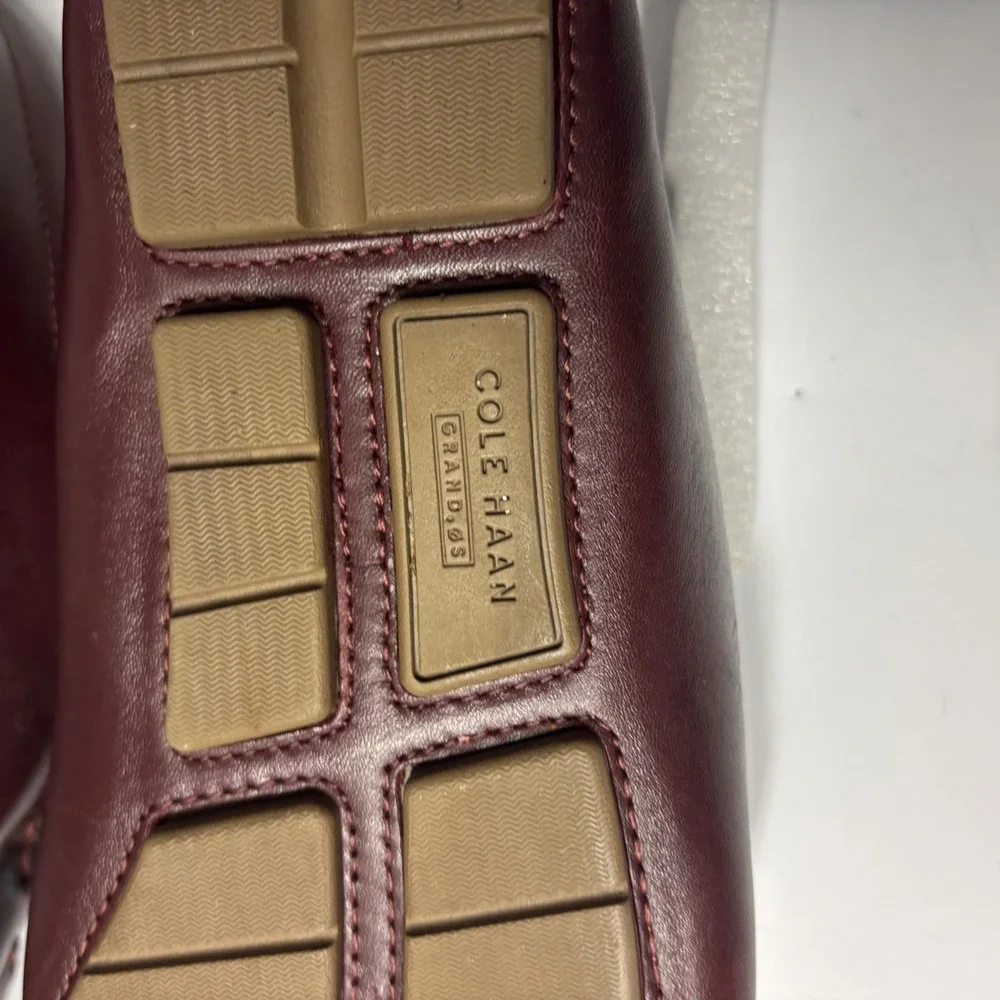 Cole Haan Grand Laser Penny Driver Loafers Mens 11 Brown Leather Preppy Casual